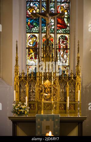 Deutschland, Sachsen, Leipzig, Tomaskirche, Thomaskirche, Innen, Stockfoto