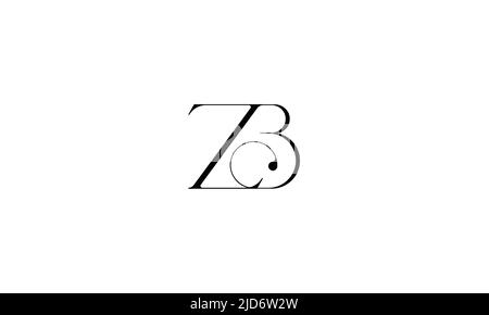 ZD, DZ Abstract Letters Logo Monogramm Stock Vektor