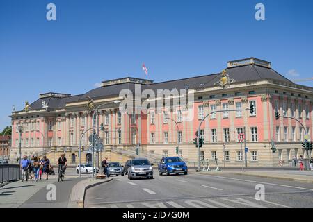 Neuer Landtag, Alter Markt, Potsdam, Brandenburg, Deutschland Stockfoto