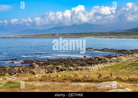 Wilde Strände an der Nordküste Galiciens. Finisterre. Stockfoto