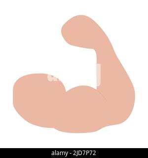 Power Full Arm Vektor. Auf weißem Hintergrund Stock Vektor