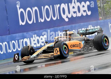 06/18/2022, Circuit Gilles-Villeneuve, Montreal, FORMEL 1 AWS GRAND PRIX DU CANADA 2022, im Bild Daniel Ricciardo (AUS), McLaren F1 Team Stockfoto