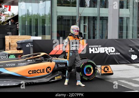 06/18/2022, Circuit Gilles-Villeneuve, Montreal, FORMEL 1 AWS GRAND PRIX DU CANADA 2022, im Bild Daniel Ricciardo (AUS), McLaren F1 Team Stockfoto