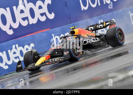 06/18/2022, Circuit Gilles-Villeneuve, Montreal, FORMEL 1 AWS GRAND PRIX DU CANADA 2022, im Bild Sergio Perez (MEX), Oracle Red Bull Racing Stockfoto