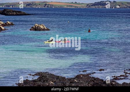 Strand von Maenporth, Conrwall Stockfoto