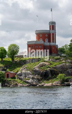 Die wunderschöne historische Kastellet-Zitadelle auf der Insel Kastellholmen im Zentrum von Stockholm, Schweden Stockfoto