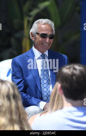 Zeremonie zur Enthüllung der Statue von Sandy Koufax im Dodger Stadium am 18. Juni 2022 in LA, Kalifornien (Aliyah Navarro / Image of Sport) Stockfoto