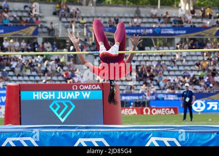 Iryna GERASHCHENKO (UKR) während der Wanda Diamond League 2022, Meeting de Paris am 18. Juni 2022 im Charlety-Stadion in Paris, Frankreich - Foto Ann-Dee Lamour / CDP MEDIA / DPPI Stockfoto