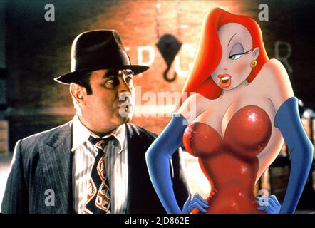 HOSKINS,RABBIT, WHO FRAMED ROGER RABBIT, 1988, Stockfoto