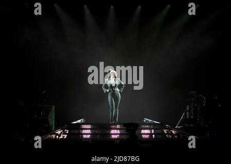 Oslo, Norwegen. 27., Juni 2022. Die amerikanische R&B-Sängerin, Songwriterin und Musikerin Alicia Keys spielt ein Live-Konzert im Oslo Spektrum in Oslo. (Foto: Gonzales Photo - Terje Dokken). Stockfoto