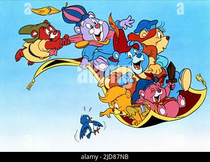 GRUFFI,ZUMMI,TUMMI,GRAMMI,SUNNI,CUBBI, THE GUMMI BEARS, 1985, Stockfoto