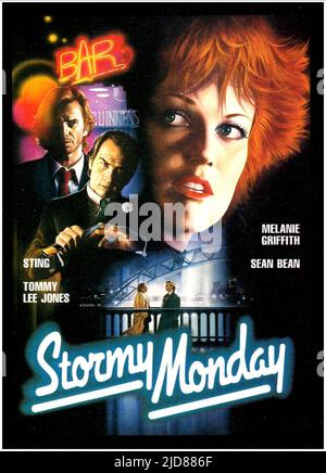 STING,JONES,POSTER, STORMY MONDAY, 1988, Stockfoto