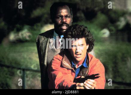 GLOVER, GIBSON, LETHAL WEAPON, 1987, Stockfoto