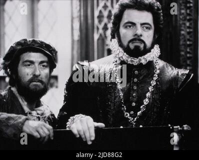 ROBINSON, ATKINSON, BLACK-ADDER II, 1986, Stockfoto