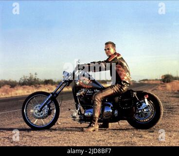 MICKEY ROURKE, HARLEY DAVIDSON UND DER MARLBORO MANN, 1991 Stockfoto