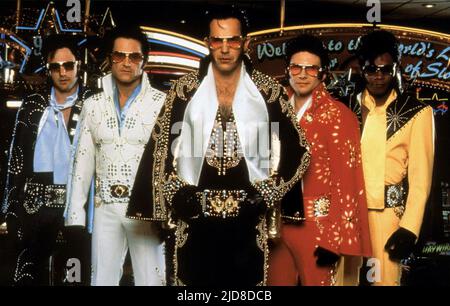 ARQUETTE, RUSSELL, COSTNER, SLATER, WOODBINE, 3000 MEILEN BIS GRACELAND, 2001, Stockfoto