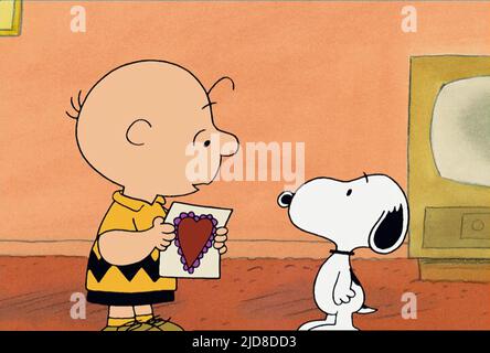 BRAUN, SNOOPY, EIN CHARLIE BRAUNER VALENTINSTAG, 2002, Stockfoto