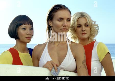 LIU,DIAZ,BARRYMORE, CHARLIE'S ANGELS: VOLLGAS, 2003, Stockfoto