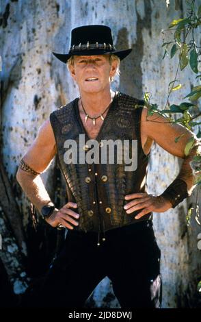 PAUL HOGAN, KROKODIL DUNDEE IN LOS ANGELES, 2001, Stockfoto