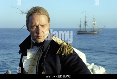 RUSSELL CROWE, MEISTER UND KOMMANDANT: DIE FERNE SEITE DER WELT, 2003, Stockfoto