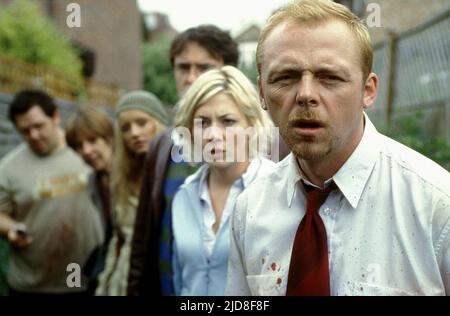 FROST,WILTON,DAVIS,MORAN,ASHFIELD,PEGG, SHAUN DER TOTEN, 2004, Stockfoto