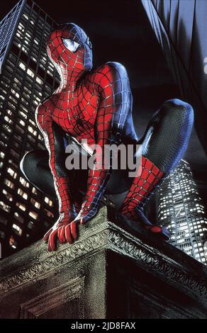 TOBEY MAGUIRE, SPIDER-MAN, 2002, Stockfoto