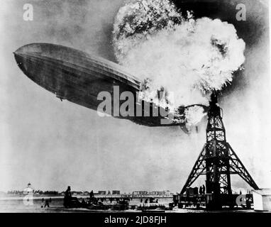 LZ 129, HINDENBURG-KATASTROPHE, 1937 Stockfoto