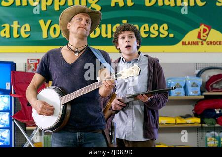 HARRELSON, EISENBERG, ZOMBIELAND, 2009, Stockfoto