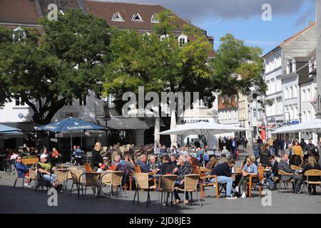 Saarbrücken St. Johanner Markt Stockfoto