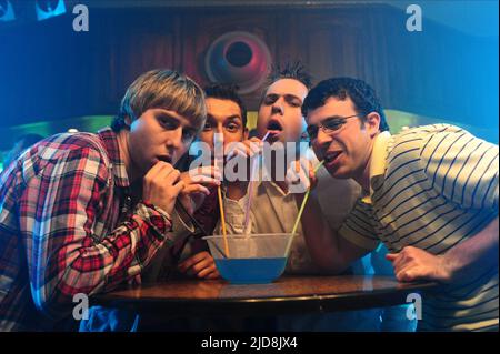 BUCKLEY,HARRISON,THOMAS,VOGEL, DER FILM DER INBETWEENERS, 2011, Stockfoto