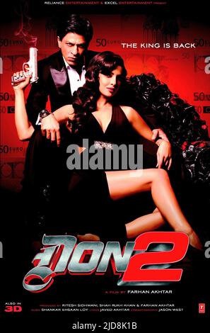 KHAN, POSTER, DON 2, 2011, Stockfoto