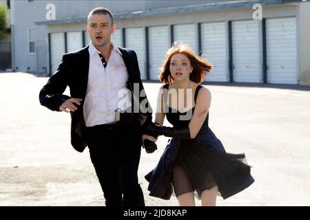 TIMBERLAKE, SEYFRIED, RECHTZEITIG, 2011, Stockfoto