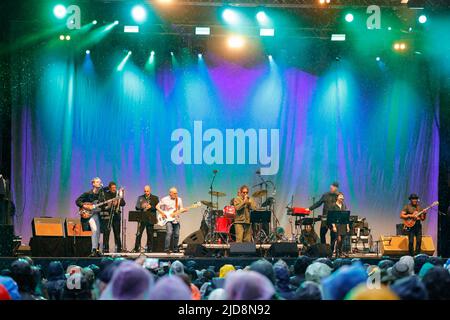 Oslo, Norwegen. 17., Juni 2022. Die englische Ska-Band The Specials spielt ein Live-Konzert während des norwegischen Musikfestivals Piknik i Parken 2022 in Oslo. (Bildnachweis: Gonzales Photo - Stian S. Moeller). Stockfoto