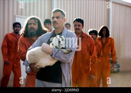 GEORGE CLOONEY, DIE MÄNNER, DIE ZIEGEN ANSTARREN, 2009, Stockfoto