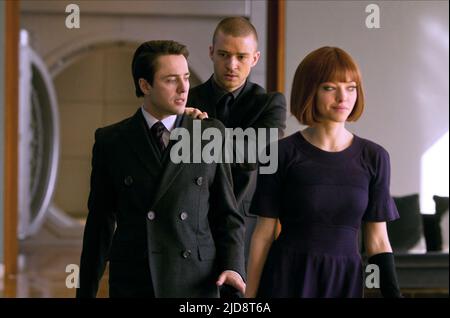 KARTHEISER,TIMBERLAKE,SEYFRIED, IN TIME, 2011, Stockfoto