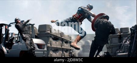 CHRIS EVANS, CAPTAIN AMERICA: DER WINTERSOLDAT, 2014, Stockfoto