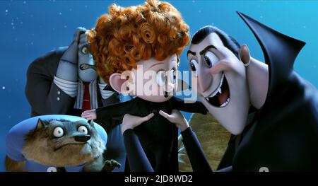 WAYNE, FRANK, DENNIS, DRACULA, HOTEL TRANSYLVANIA 2, 2015, Stockfoto