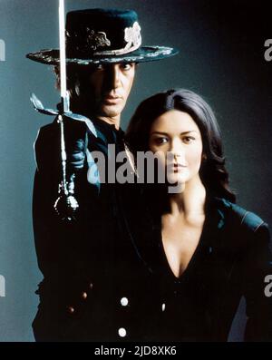 BANDERAS, ZETA-JONES, DIE MASKE DES ZORRO, 1998, Stockfoto