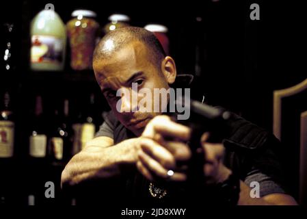 VIN DIESEL, EIN MANN AUSEINANDER, 2003, Stockfoto