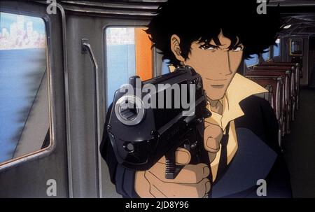 SPIKE SPIEGEL, COWBOY BEBOP: TENGOKU NO TOBIRA, 2001, Stockfoto