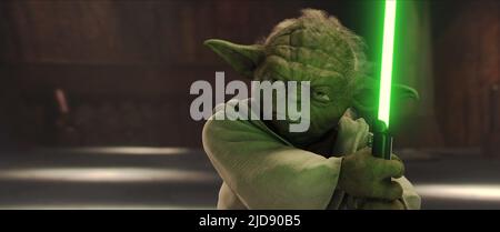 YODA, STAR WARS: EPISODE II - ANGRIFF DER KLONE, 2002, Stockfoto