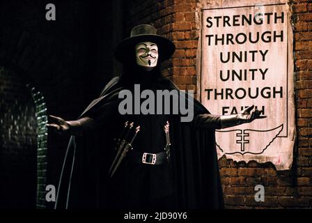 HUGO WEAVING, V FÜR VENDETTA, 2005, Stockfoto