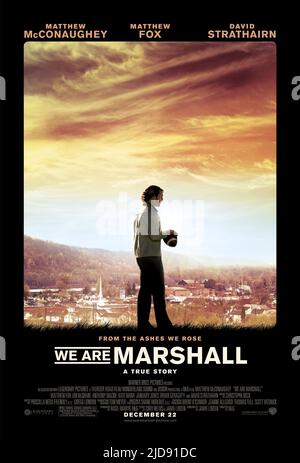 MATTHEW MCCONAUGHEY POSTER, WE ARE MARSHALL, 2006, Stockfoto