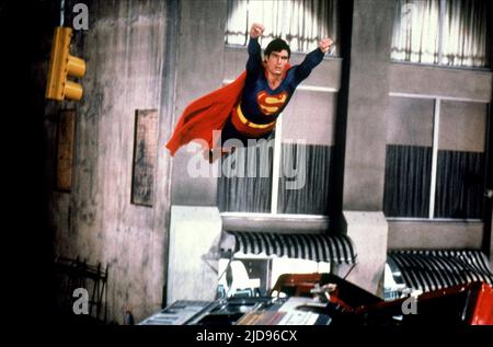 CHRISTOPHER REEVE, SUPERMAN II, 1980, Stockfoto