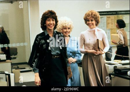 TOMLIN,PARTON,FONDA, NEUN BIS FÜNF, 1980, Stockfoto