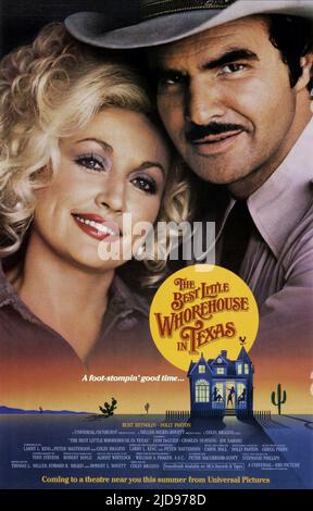 PARTON, POSTER, DAS BESTE KLEINE WHOREHOUSE IN TEXAS, 1982, Stockfoto