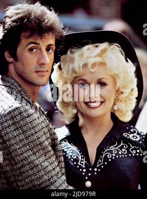 STALLONE, PARTON, STRASS, 1984, Stockfoto