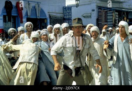 HARRISON FORD, RAIDERS OF THE LOST ARK, 1981, Stockfoto