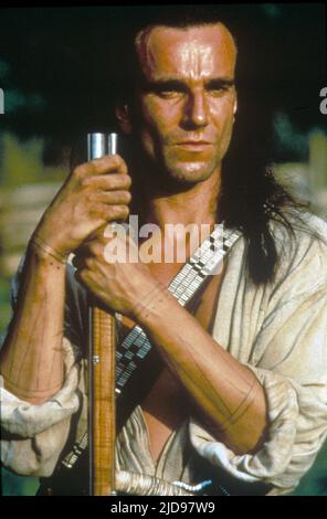 DANIEL DAY-LEWIS, DER LETZTE DER MOHICANS, 1992, Stockfoto