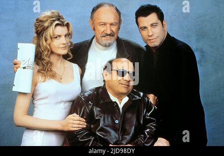 RUSSO, HACKMAN, DEVITO, TRAVOLTA, GET SHORTY, 1995, Stockfoto